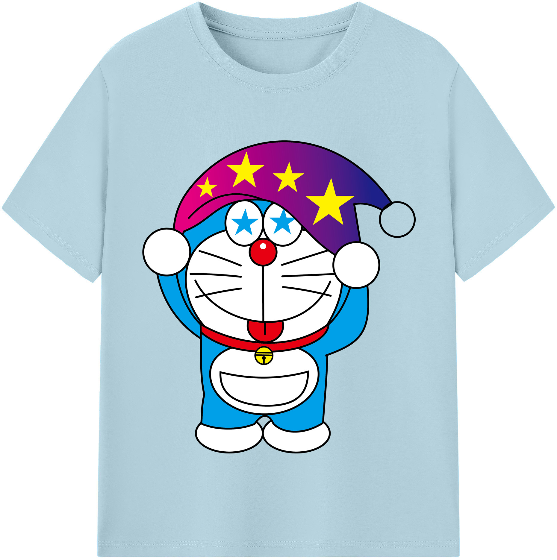 （画像用） ドラえもん Doraemon 綿100％半袖Tシャツ（フロントプリント）